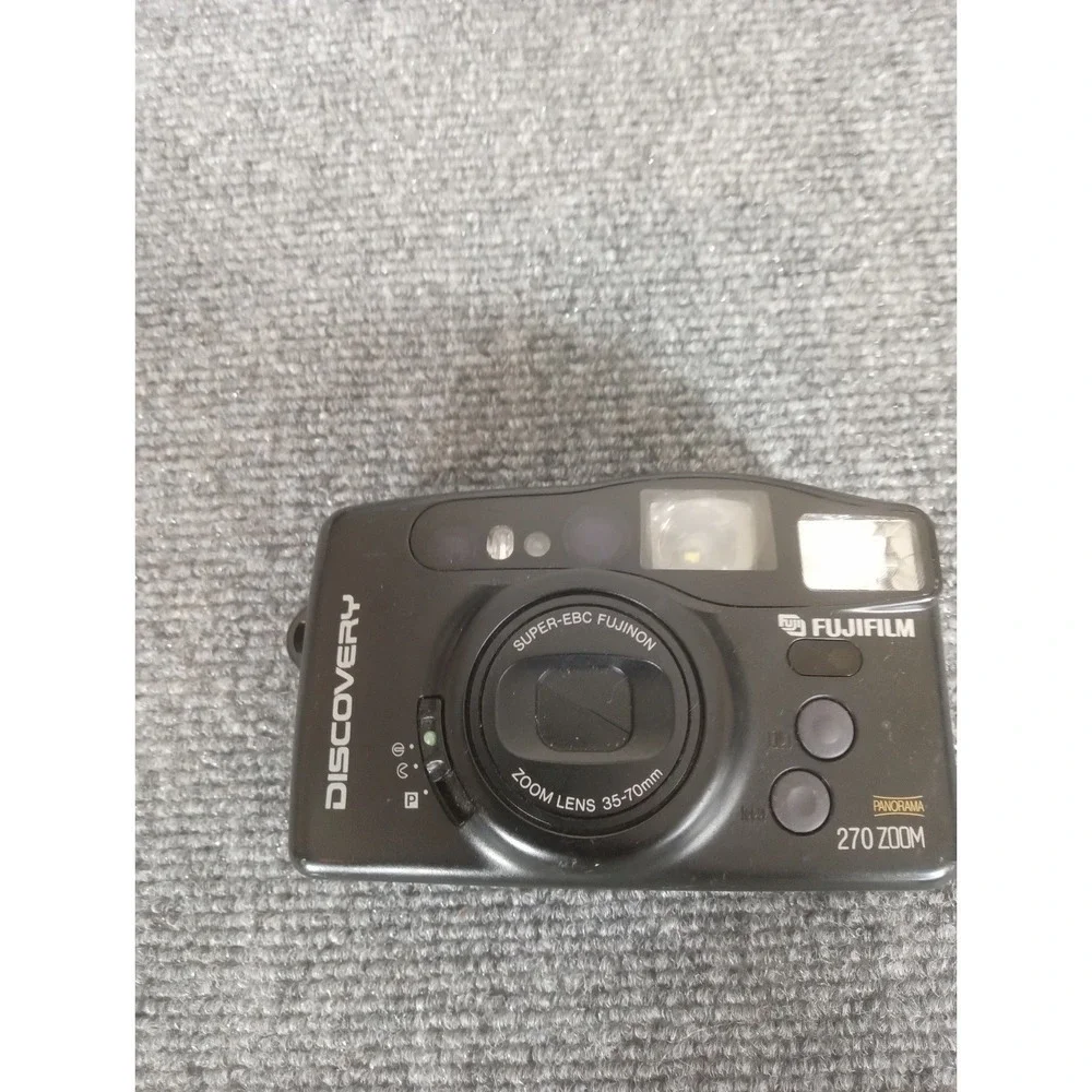 Vintage FUJI DISCOVERY 270 ZOOM 35mm Film POINT & SHOOT CAMERA Made in Japan